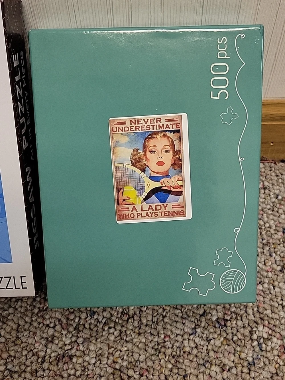 2 Tennis Puzzles, 500 Pc & 1000 Pc Boyh Ard Complete